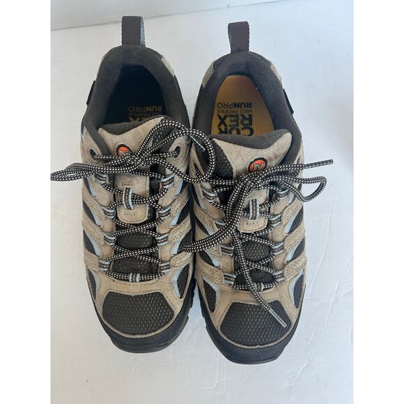 Merrell Women's Moab 3 Hiking Low Top Brindle Brown/Tan Waterproof Sneakers 10W - Picture 4 of 11